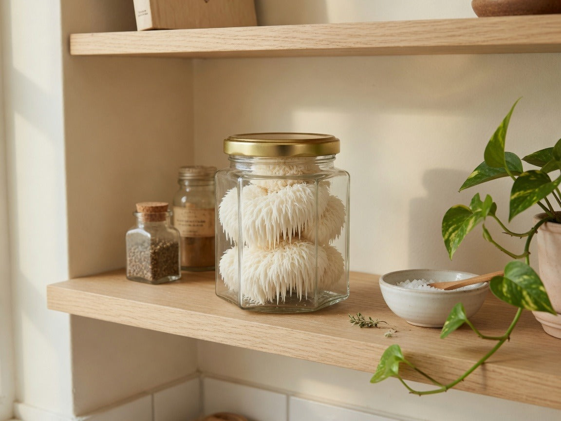 Lion’s Mane freeze dried jar